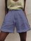 Solid Linen Women Shorts Pants