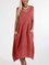 Plus Size Casual V Neck Pockets Striped Dresses