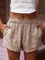 Summer Shorts Pockets Elastic-waist Casual Shorts
