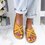 Women Casual Comfy Toe Ring Criss-Cross Sandal Shoes