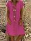 Cotton-Blend V Neck Floral-Print Casual Dresses