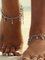 Simple Retro Metal Chain Water Drop Tassel Anklets