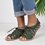 Date Hollow-out Casual Peep Toe Lace Up Sandals