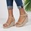 Women Elegant Adjustable Buckle Espadrille Wedges Sandals