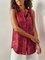 Casual Sleeveless Plus Size Floral Tops