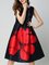 A-Line Elegant Party & Evening Floral-Print Midi Dress