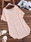 Women Daily Crew Neck Short Sleeve Shift Solid Summer Casual Dress