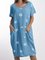 Women Summer Polka Dots Midi Dresses Crew Neck Shift Printed Dresses