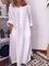 Casual Long Sleeve Plain Dresses