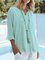 Round neckline 3/4 sleeves Broderie Blouse