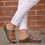 Women Casual Summer Color Comfy Low Heel Wedge Sandals