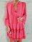 V Neck Women Summer Dresses Swing Beach Tribal Dresses