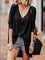 Plain V Neck Cotton T-shirt