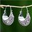 Woman Silver Vintage Tribal Holiday Earrings