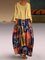 Printed Tribal Boho Crew Neck Shift Holiday Dresses