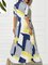 Shirt Collar Holiday A-Line Daily Patchwork Buttoned Maxi Dress