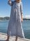 Plus Size Stripes Slit Women Vacation Maxi Dresses