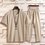 Men's Chinese Style Sets Two Buckle Short-sleeved T-shirt + Trousers Casual Two-piece