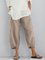 JFN Irregular Solid Casual Capris Pants