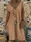 V Neck Short Sleeve Plain Casual Dresses