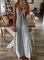V Neck Sleeveless Cotton Maxi Summer Boho Holiday Linen Dresses