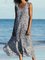 Crew Neck Women Summer Dresses Holiday Floral Dresses