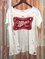 Letter Ripped Plus Size T Shirts