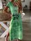 Casual Cotton Tie Dye V Neck Dresses