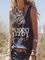 Black Crew Neck Sleeveless Cotton Shirts & Tops