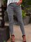 Gather Paneled Plus Size Button Down Pants