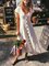 Women V-Neck Buttoned Cotton-Blend Short Sleeve Solid Swing Holiday Dresses