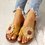 Toe Post Flower Design Flat Sandals