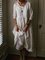 Plus Size Midi Dresses Women Solid 3/4 Sleeve Crew Neck Dresses