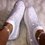 Women Shiny Sock Sneakers