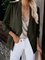 Plus Size Women Long Sleeves Solid Elegant Blazers