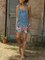 Floral Denim strap dress