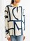 White-Blue Work Lapel Paneled Shirts & Tops