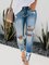 Casual Pockets Solid Pants