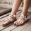 Women Flower Sandals Casual Slip On High Quality Shoes