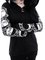 Black Long Sleeve Cotton-Blend Outerwear