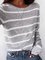 Striped Crew Neck Long Sleeve Shirts