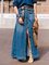 Deep Blue Shift Denim Vintage Solid Skirts