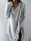 Long Sleeve Cowl Neck Plain Cotton-Blend Shirts & Tops