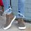 Women Casual Daily High Top Stylish Flat Sneakers