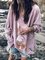 Plus Size Solid Sweatshirt Spring/Fall Crew Neck Tops