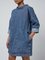 Casual Pockets Long Sleeve Denim Dresses