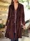 Women's Casual Solid Shawl Collar Outerwear