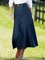 Plus Size Denim Solid Skirts