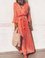 Plus Size Long Sleeve V-neck Floral Elegant Casual Maxi Dress