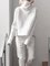 Turtleneck Knitted Two Pieces Pants Suits